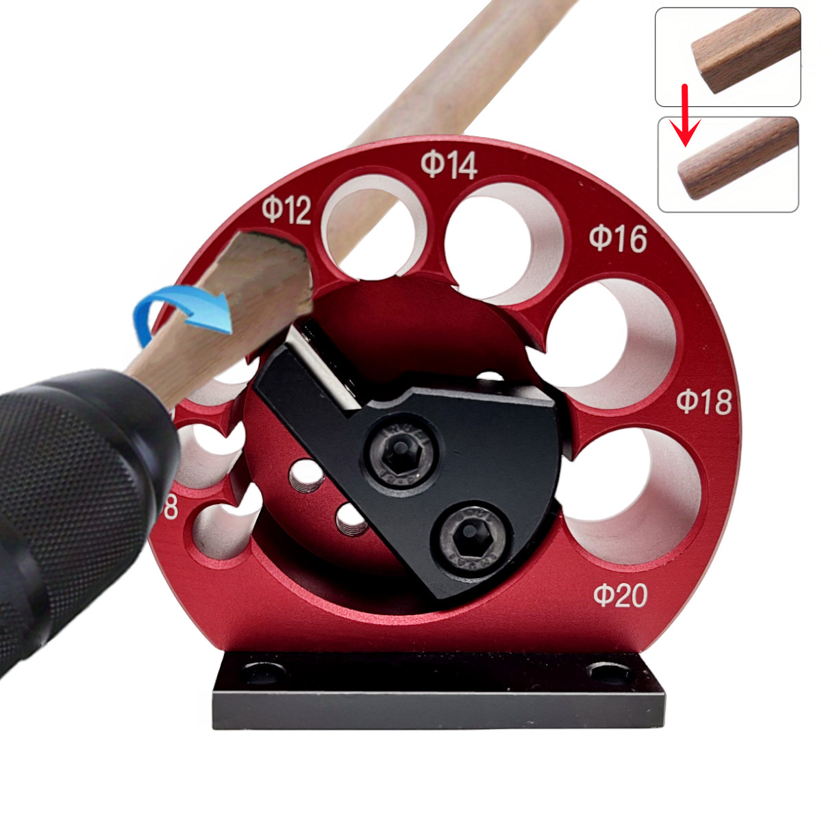 Pocket Hole Jig - Perceuse électrique réglable, 8 trous, gabarit
