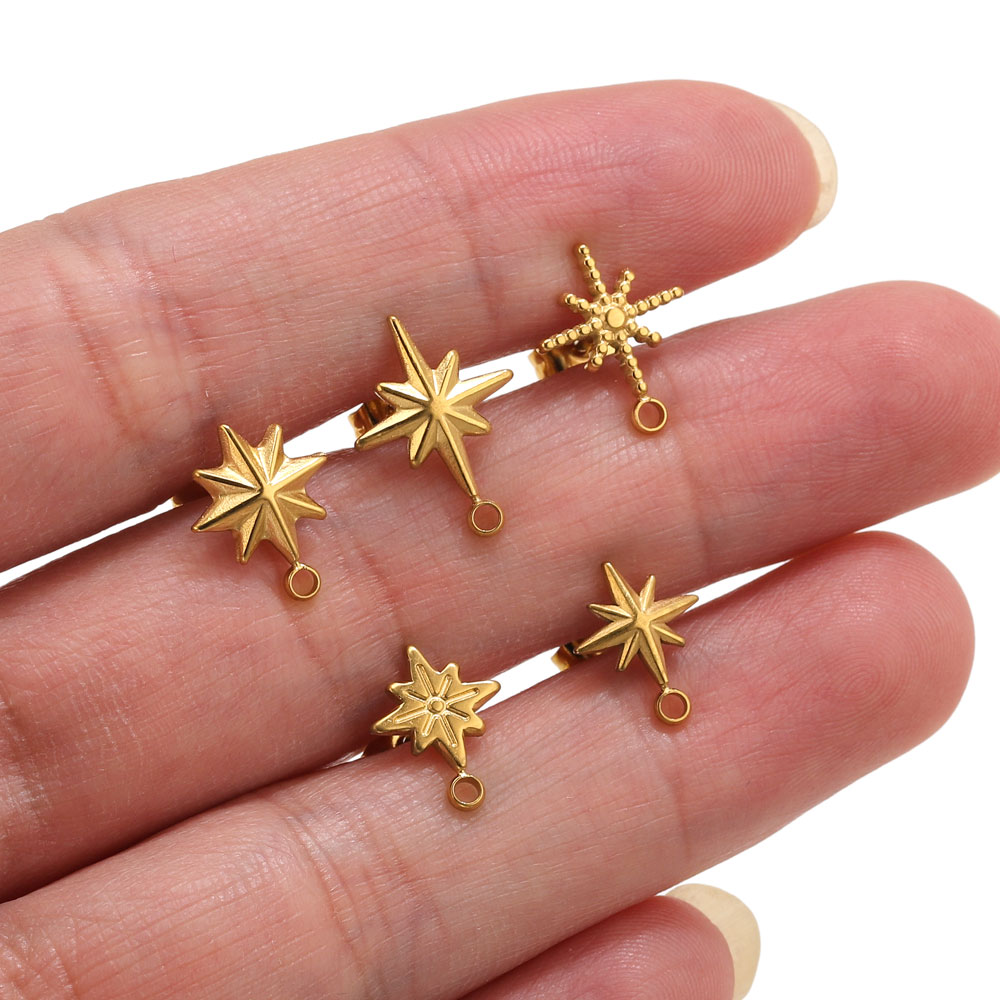 Tools Jewelry Making - 6 pièces Clous d'oreilles étoile en