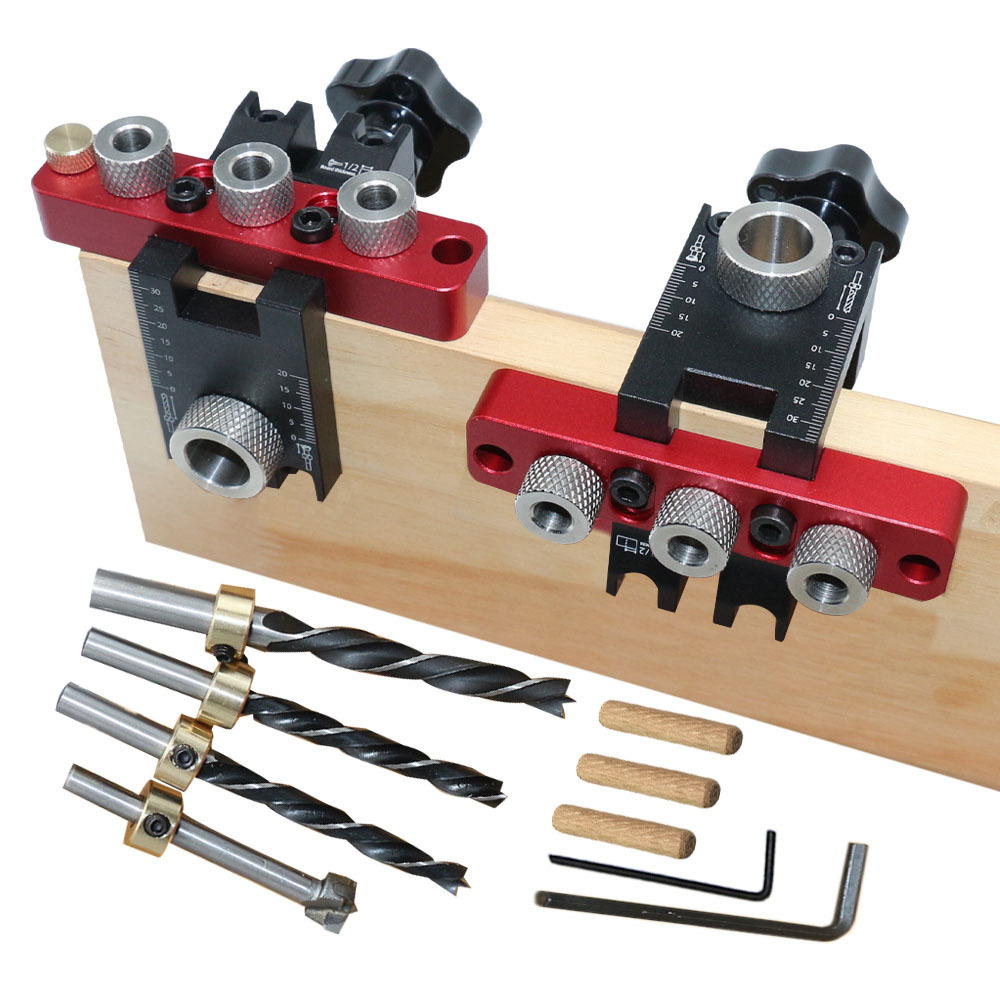 Pocket Hole Jig - Gabarit universel 3-en-1 pour chevilles et