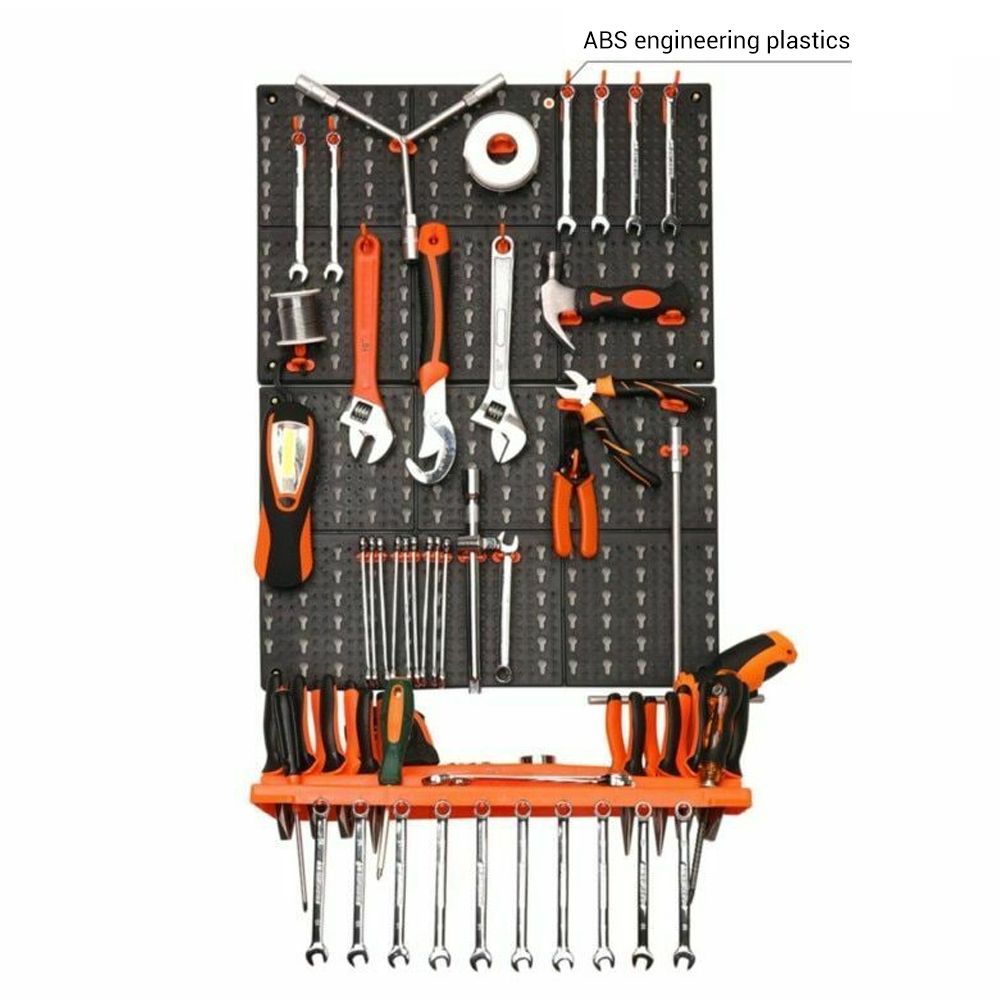 Workshop Tools.Hanging Board - Porte-outil mural en plastique, 10 pièces,