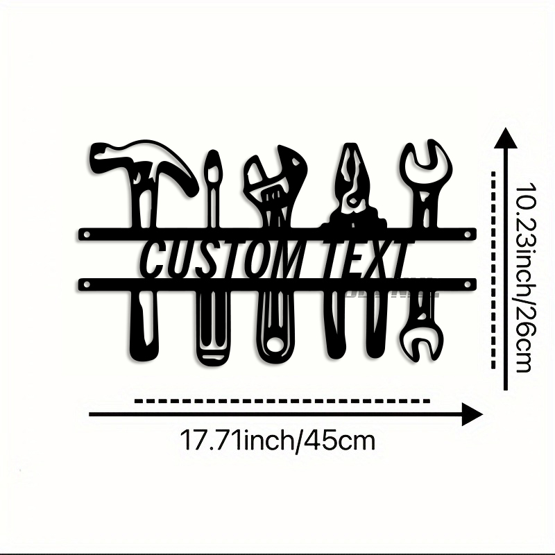 Art mural en fer de Style indu - Workshop Tools And Names avis et prix