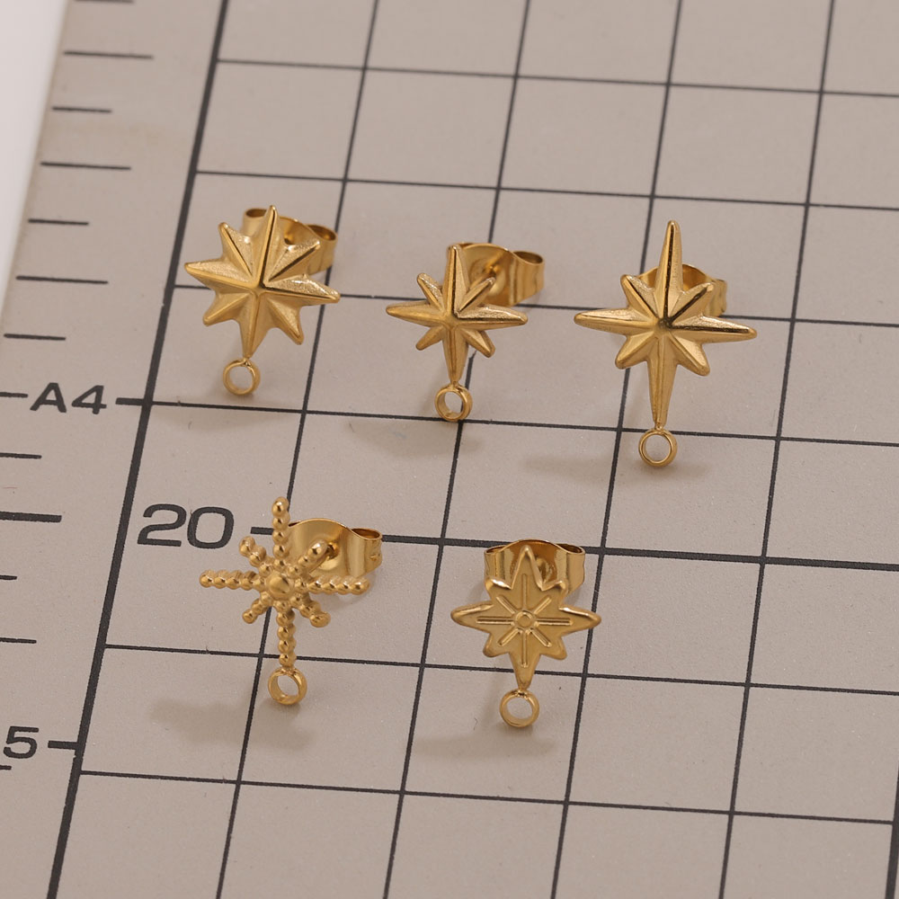 6 pièces Clous d'oreilles étoi - Tools Jewelry Making avis et prix